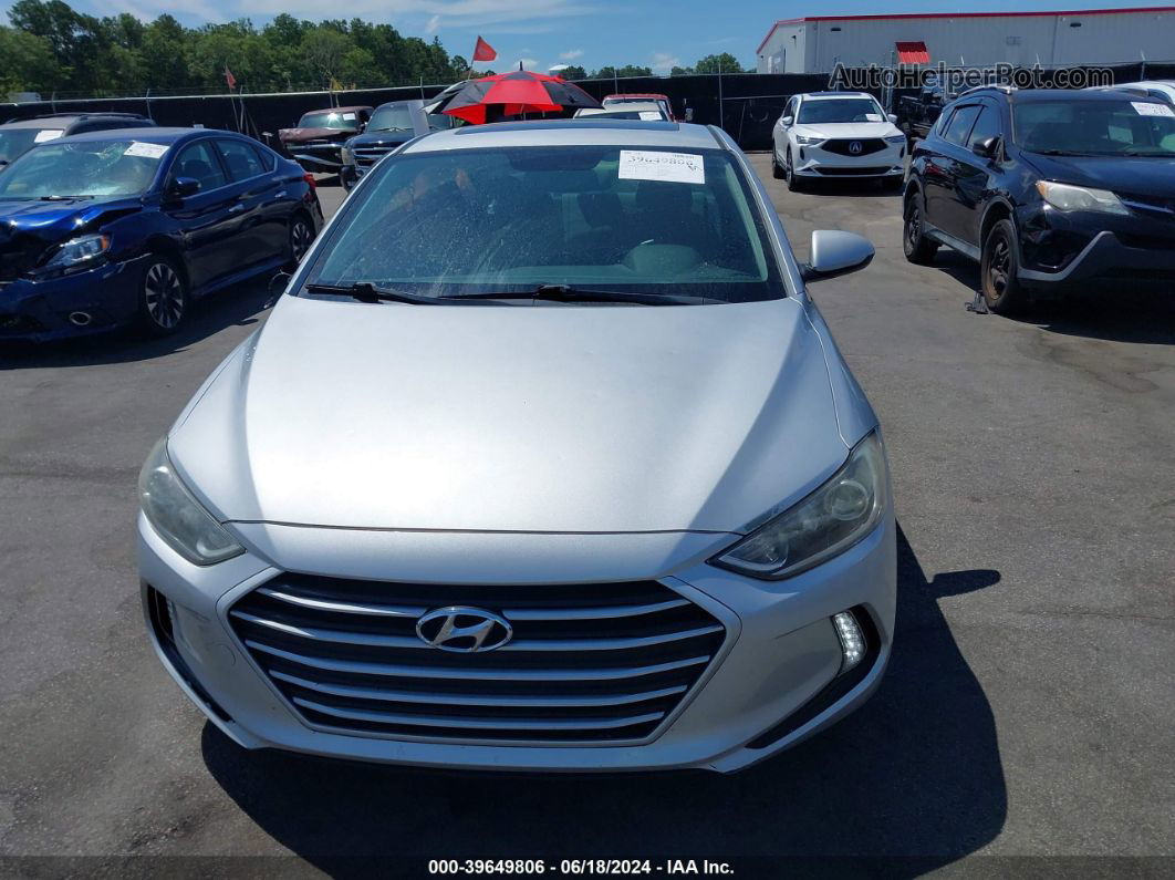 2018 Hyundai Elantra Value Edition Silver vin: KMHD84LF8JU556046