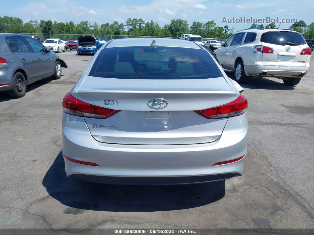 2018 Hyundai Elantra Value Edition Серебряный vin: KMHD84LF8JU556046