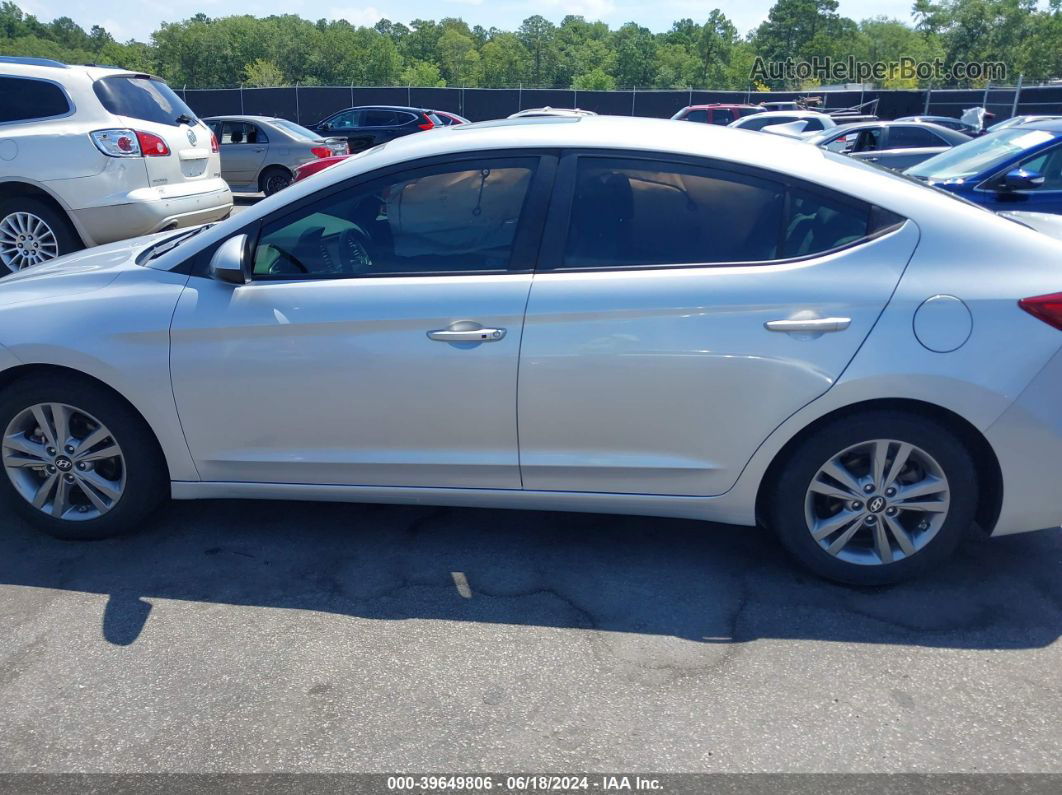 2018 Hyundai Elantra Value Edition Silver vin: KMHD84LF8JU556046