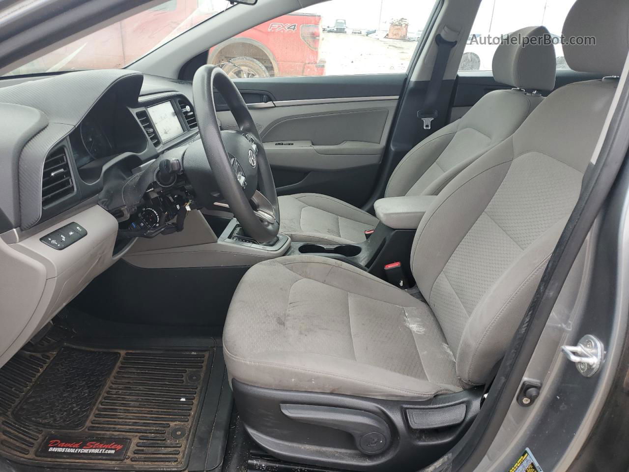 2019 Hyundai Elantra Sel Gray vin: KMHD84LF8KU743479