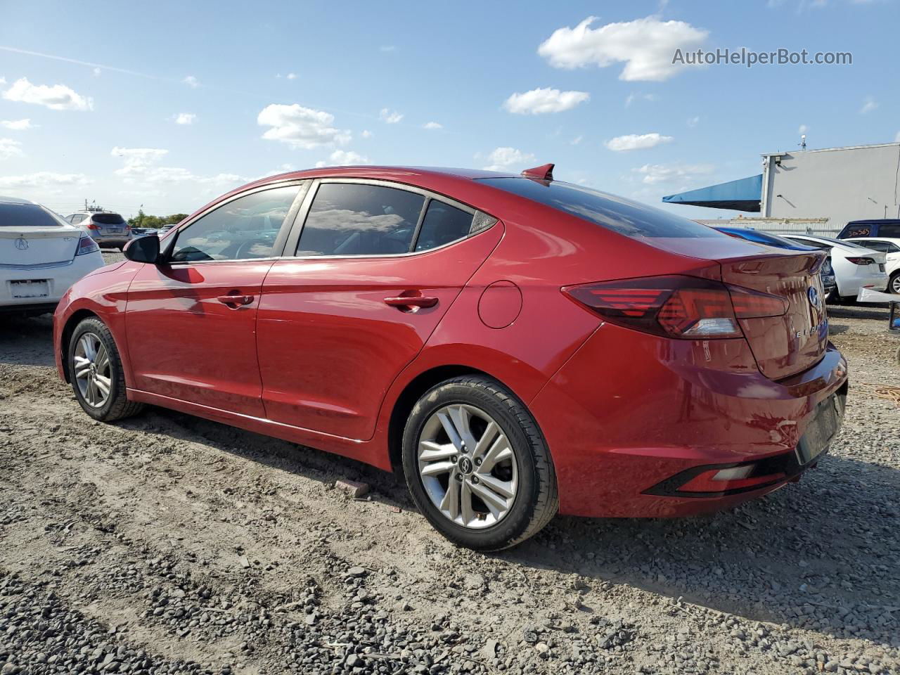 2019 Hyundai Elantra Sel Red vin: KMHD84LF8KU744535