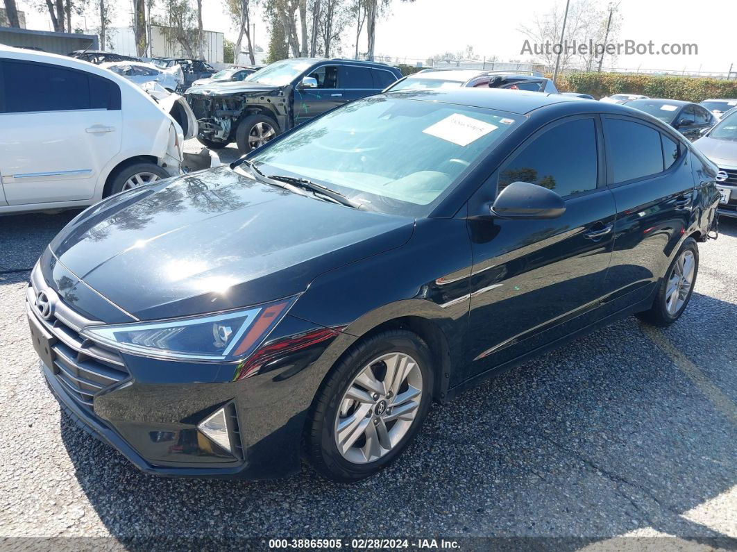 2019 Hyundai Elantra Sel Black vin: KMHD84LF8KU772190