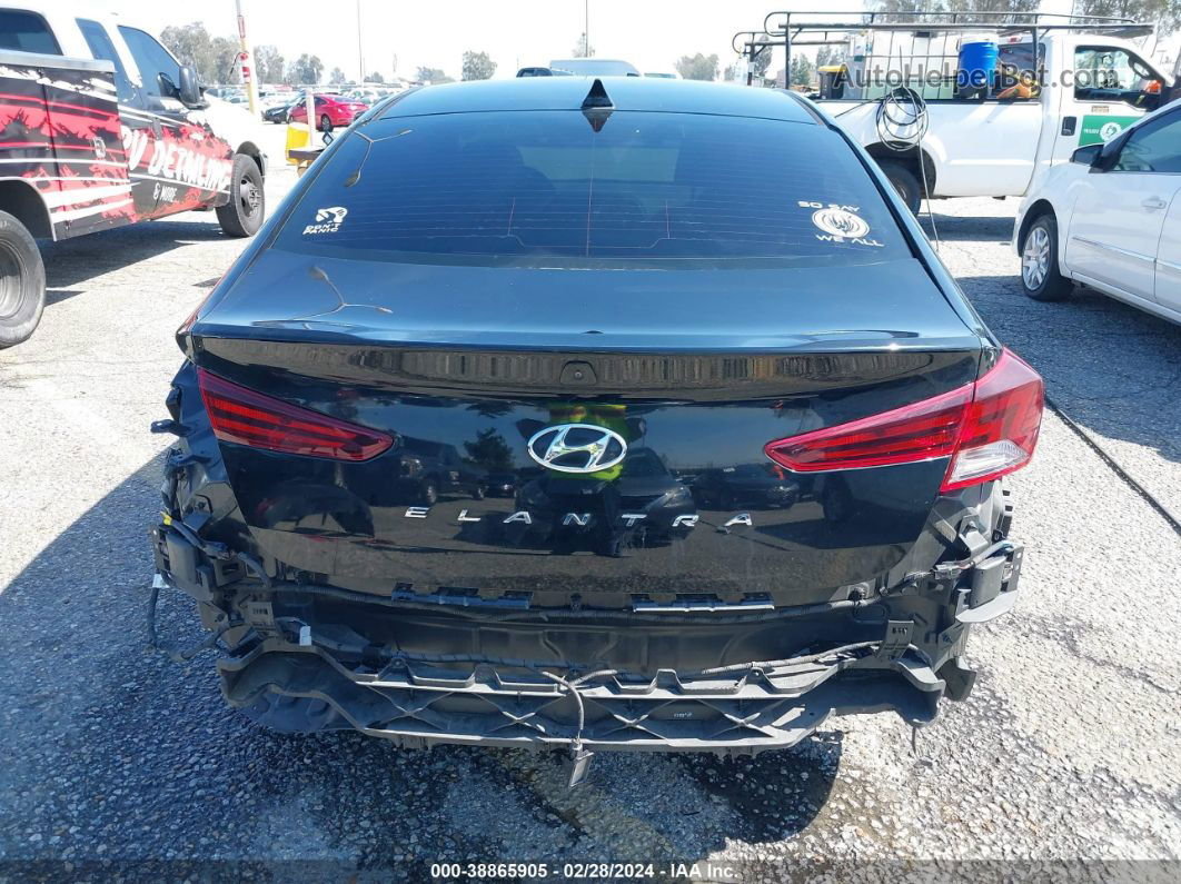 2019 Hyundai Elantra Sel Black vin: KMHD84LF8KU772190