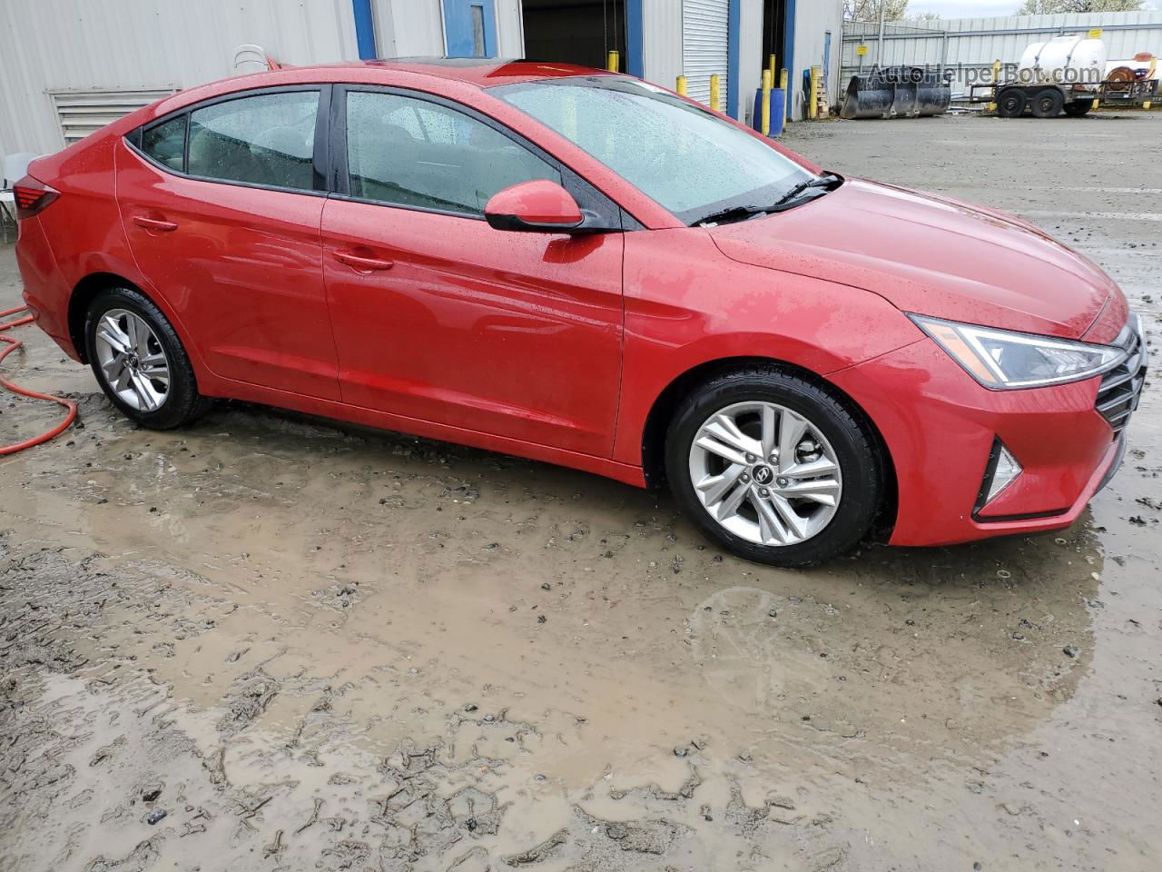 2019 Hyundai Elantra Sel Red vin: KMHD84LF8KU796831