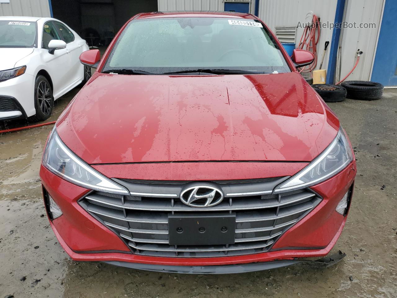 2019 Hyundai Elantra Sel Red vin: KMHD84LF8KU796831