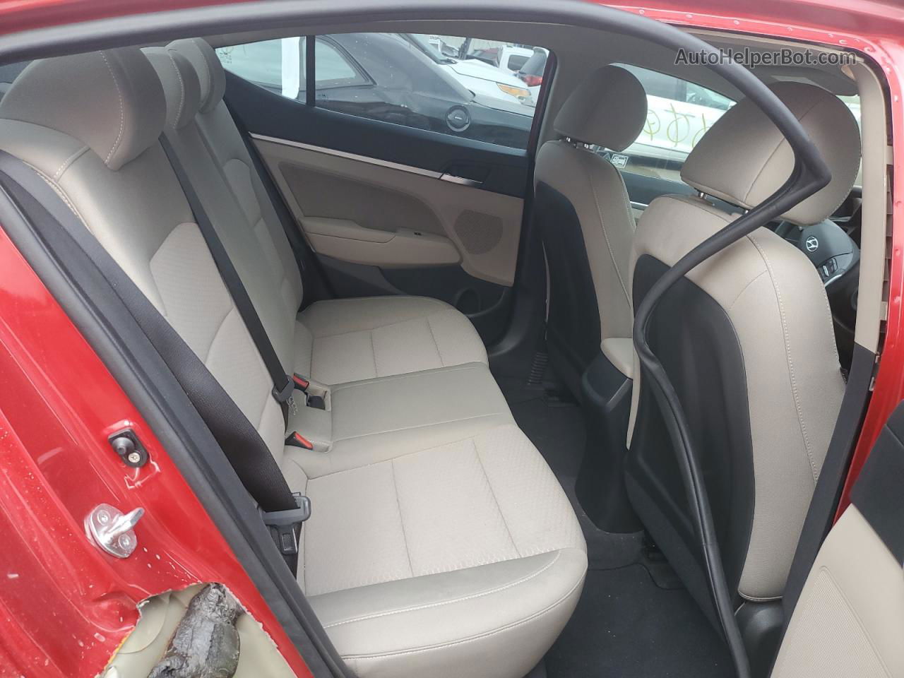 2019 Hyundai Elantra Sel Red vin: KMHD84LF8KU817077