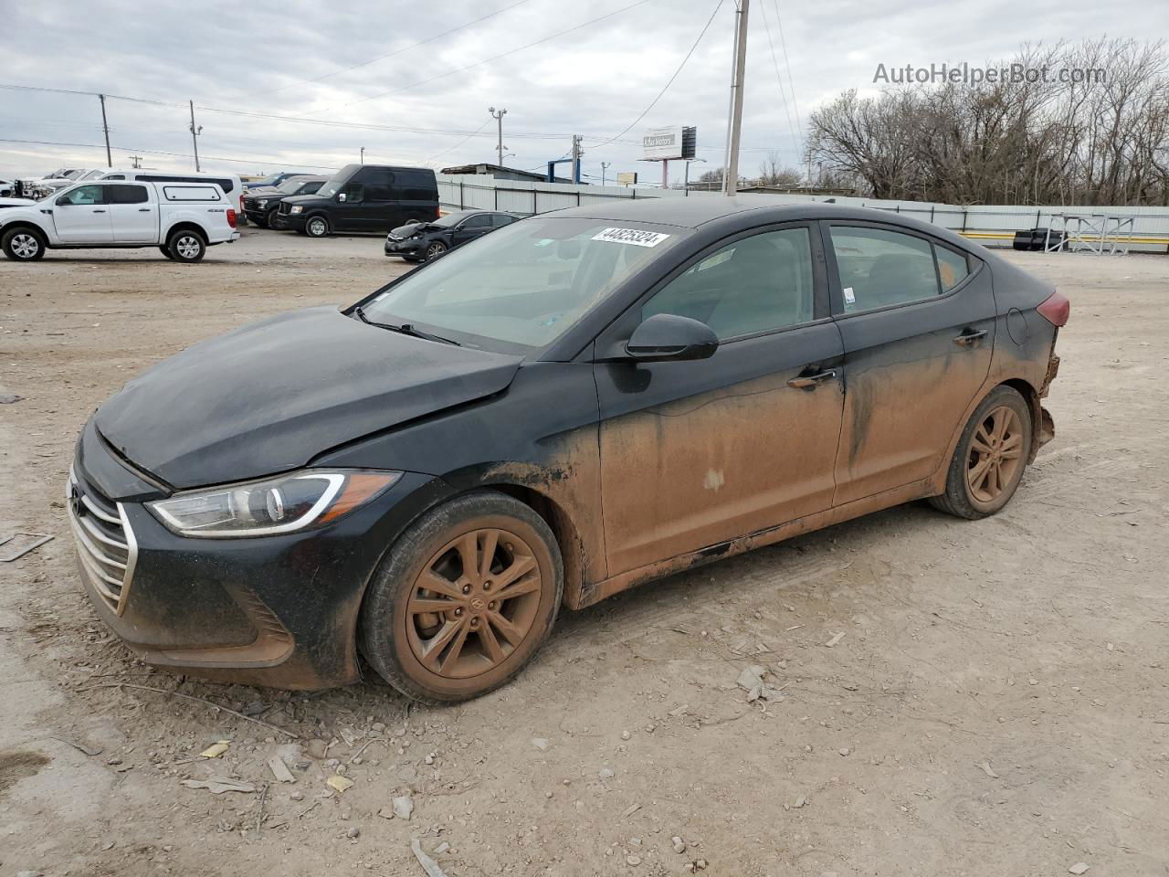 2017 Hyundai Elantra Se Black vin: KMHD84LF9HU060358