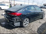 2017 Hyundai Elantra Limited Черный vin: KMHD84LF9HU061820