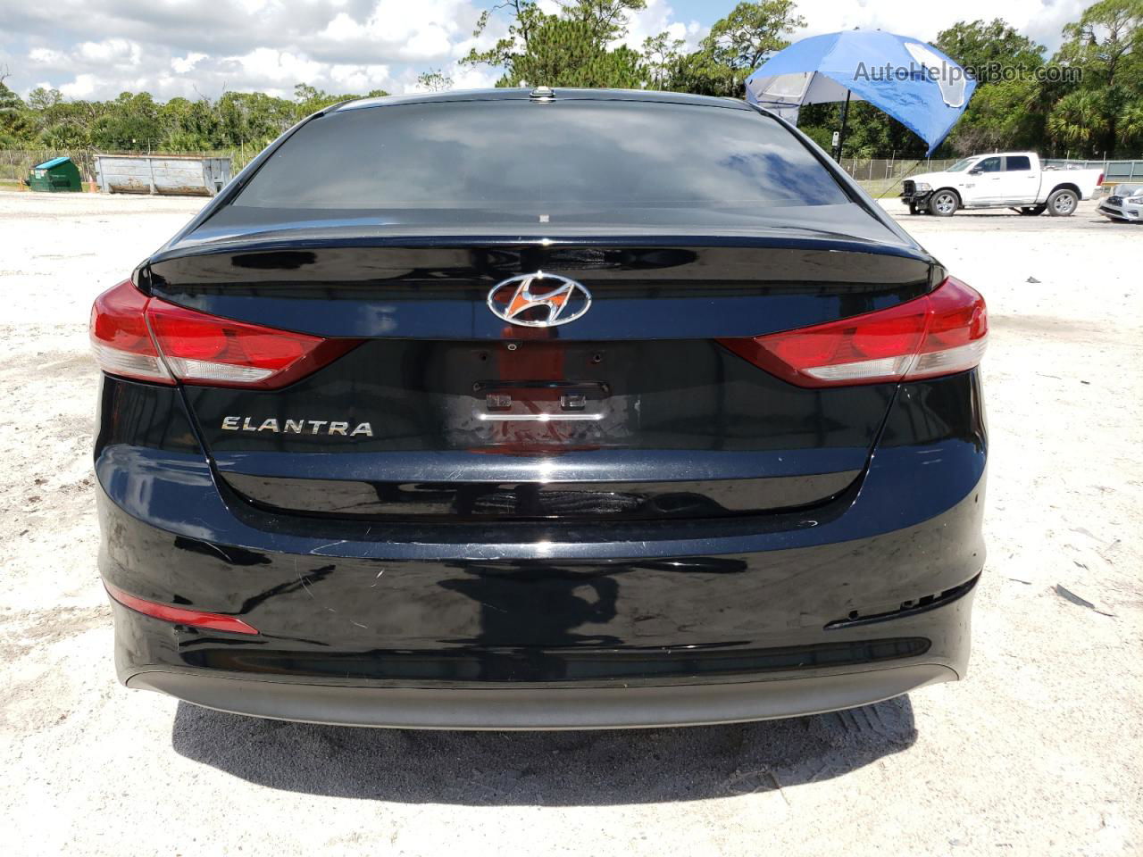 2017 Hyundai Elantra Se Черный vin: KMHD84LF9HU062563