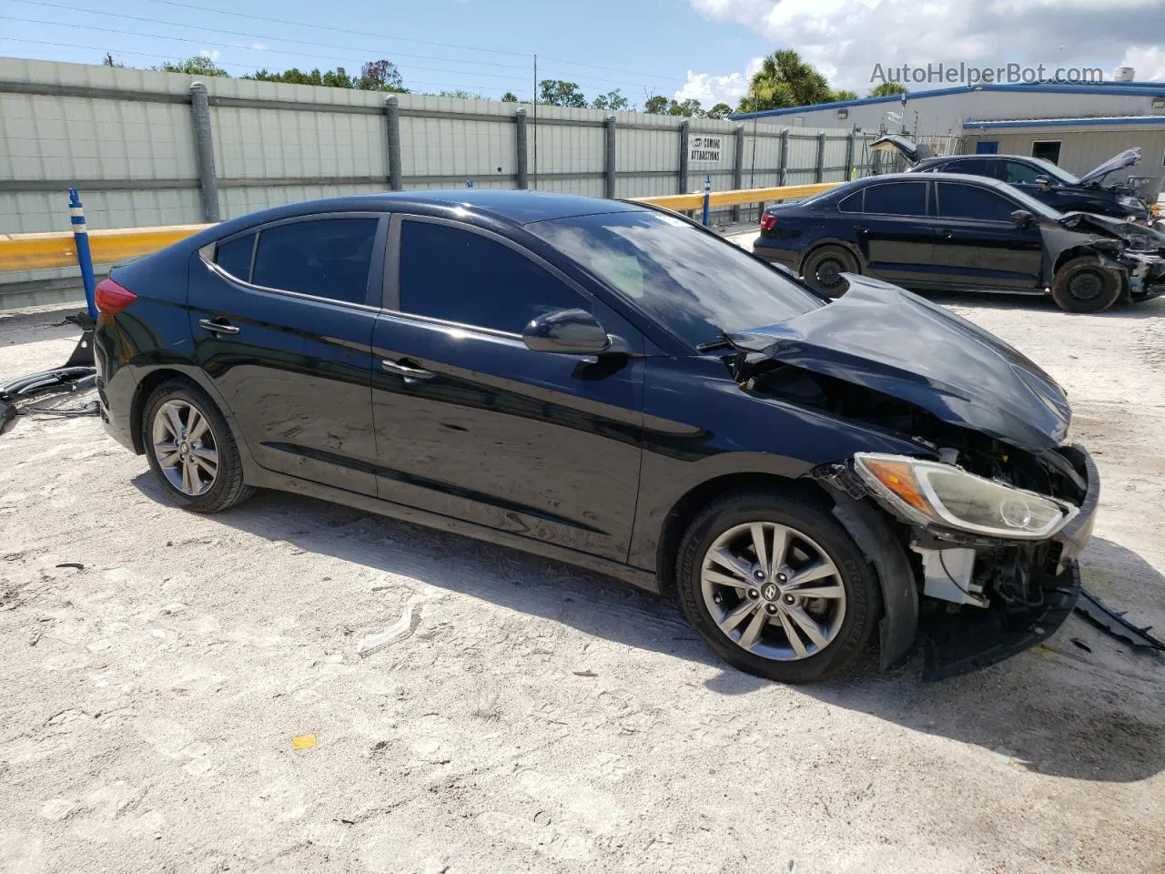 2017 Hyundai Elantra Se Black vin: KMHD84LF9HU062563