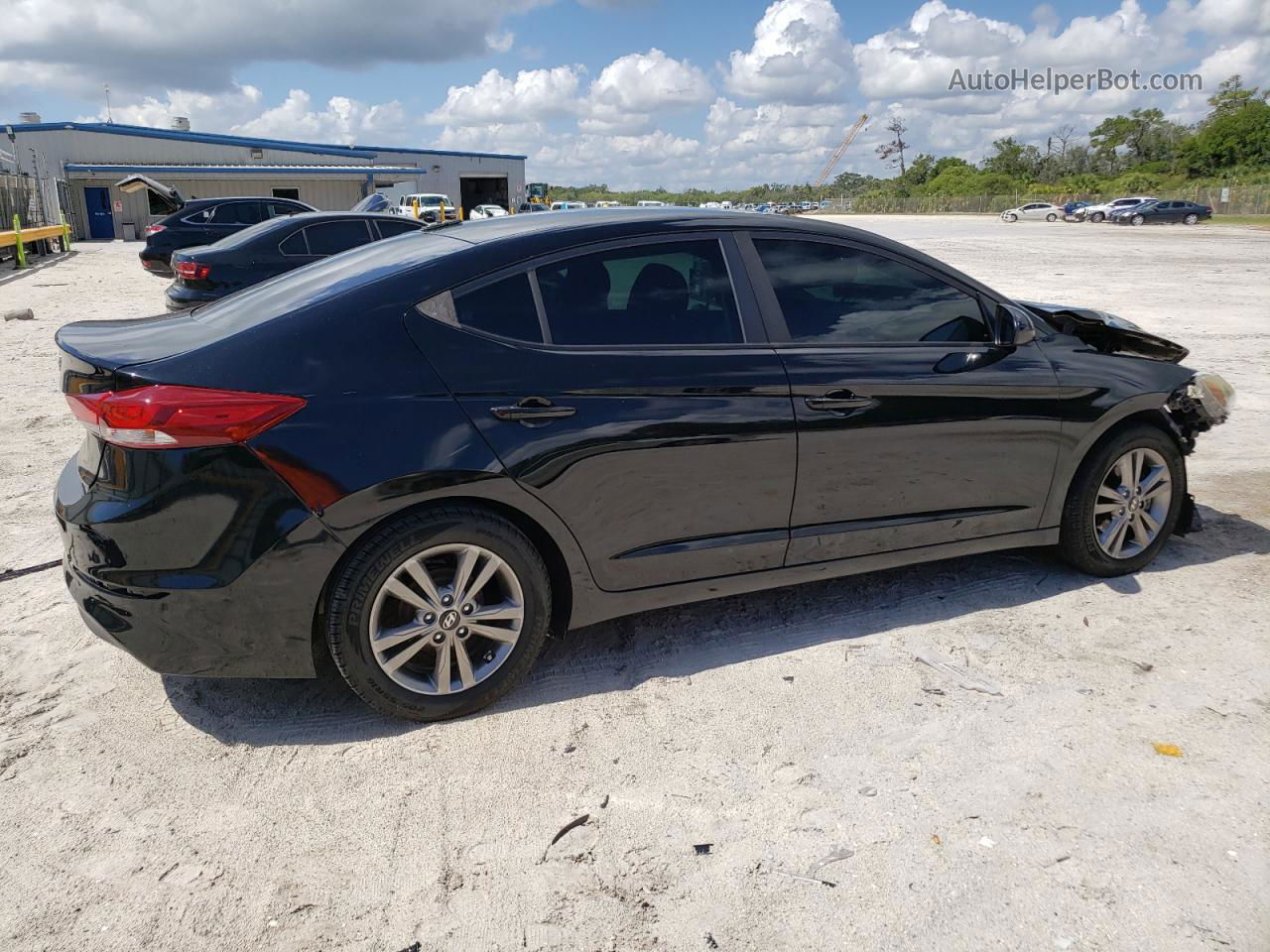 2017 Hyundai Elantra Se Черный vin: KMHD84LF9HU062563