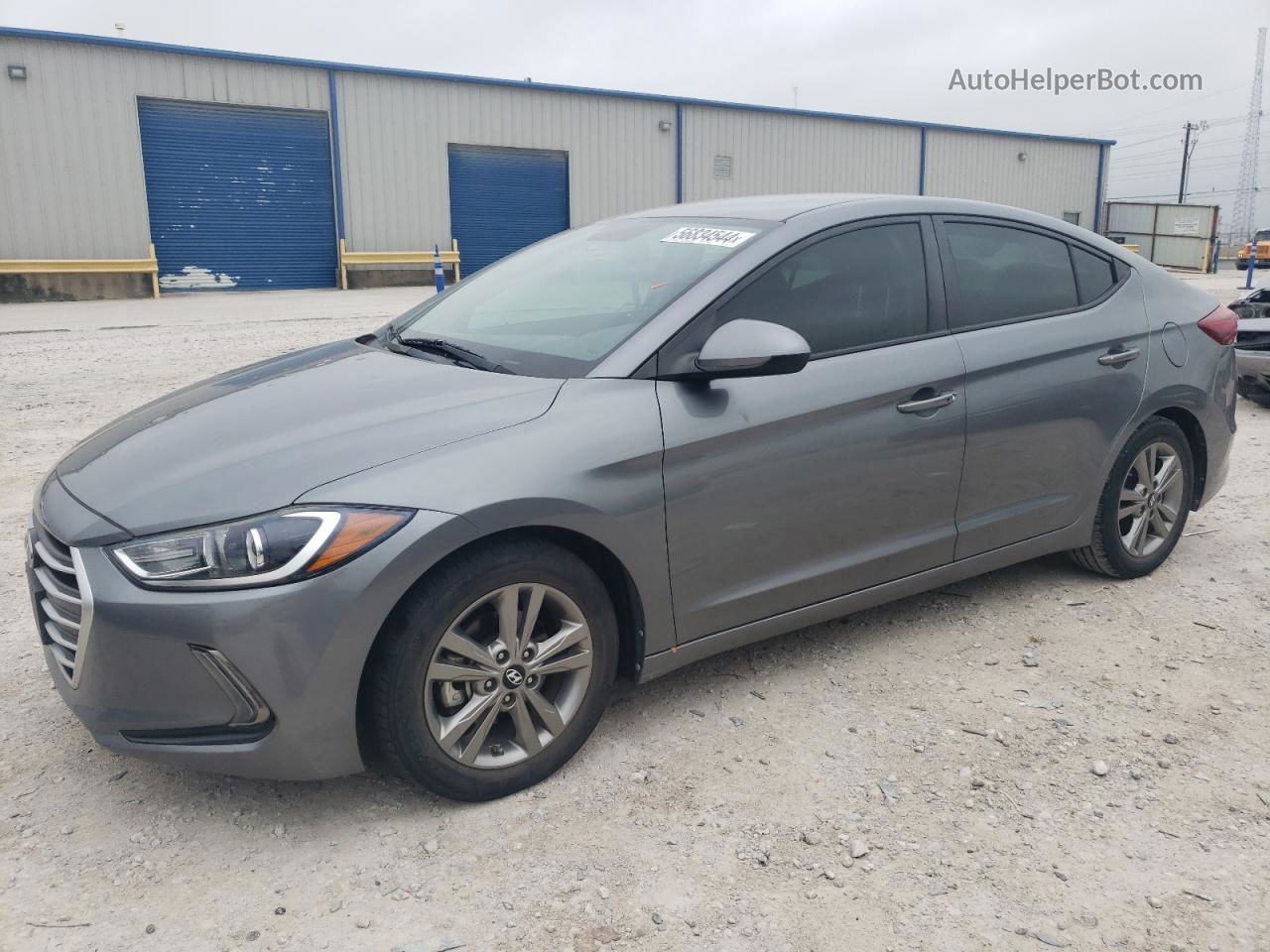 2017 Hyundai Elantra Se Gray vin: KMHD84LF9HU154823