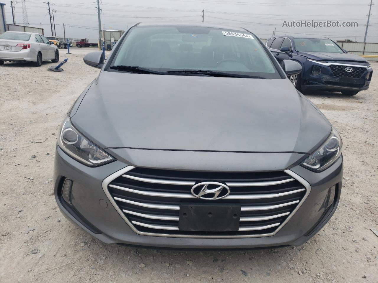 2017 Hyundai Elantra Se Gray vin: KMHD84LF9HU154823