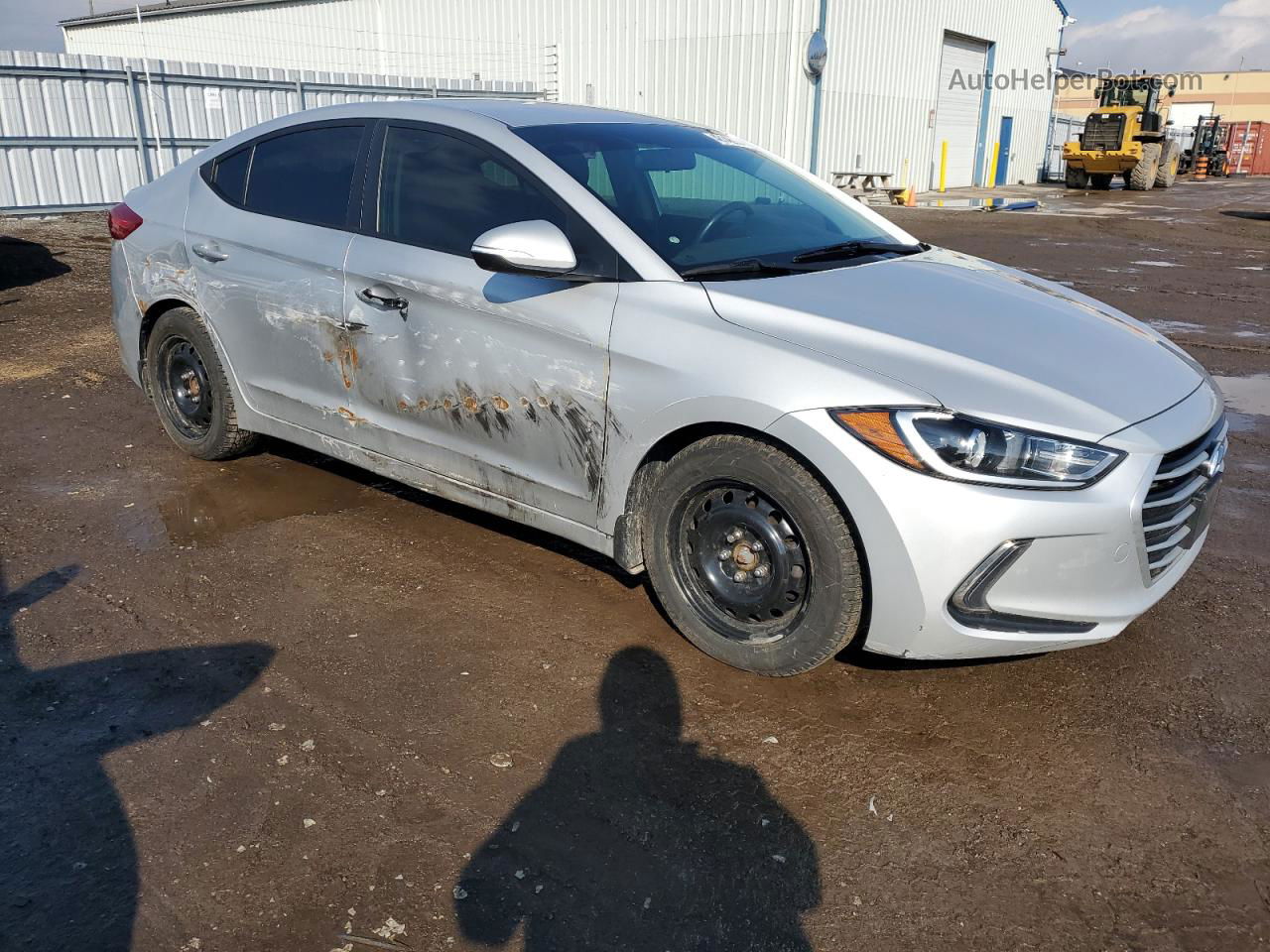 2017 Hyundai Elantra Se Silver vin: KMHD84LF9HU169273