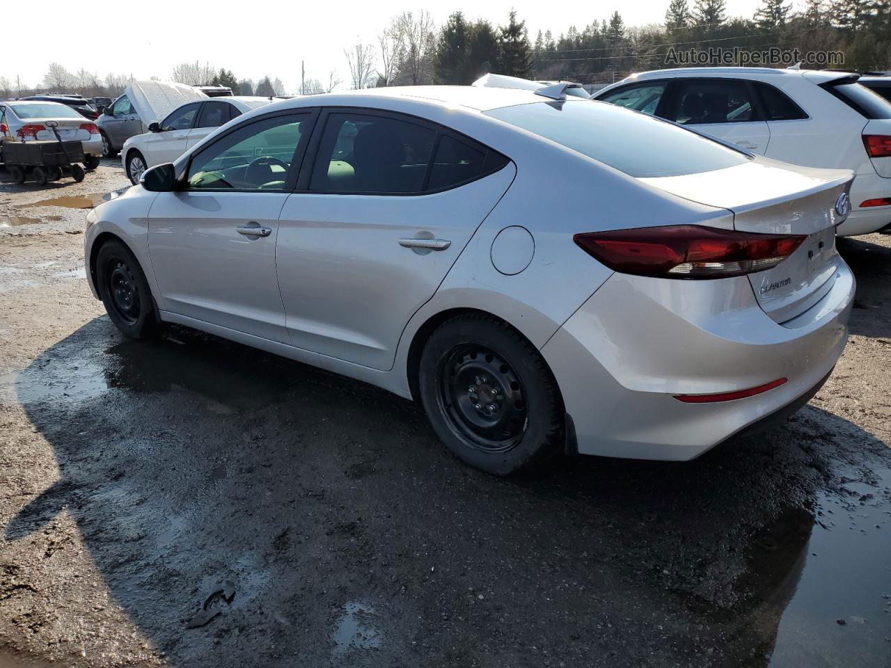 2017 Hyundai Elantra Se Silver vin: KMHD84LF9HU169273