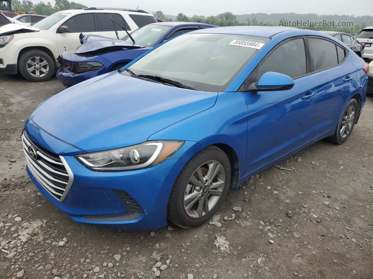 2017 Hyundai Elantra Se Blue vin: KMHD84LF9HU425833