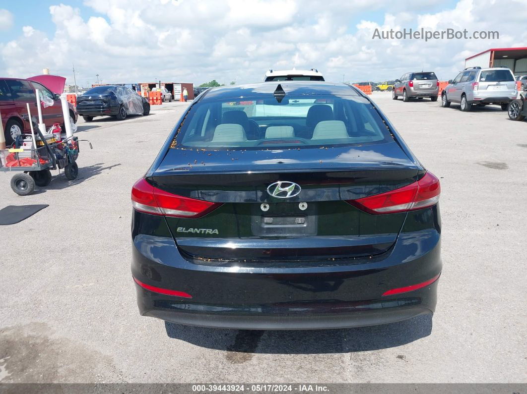 2018 Hyundai Elantra Value Edition Black vin: KMHD84LF9JU543161