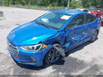 2018 Hyundai Elantra Limited Blue vin: KMHD84LF9JU599696