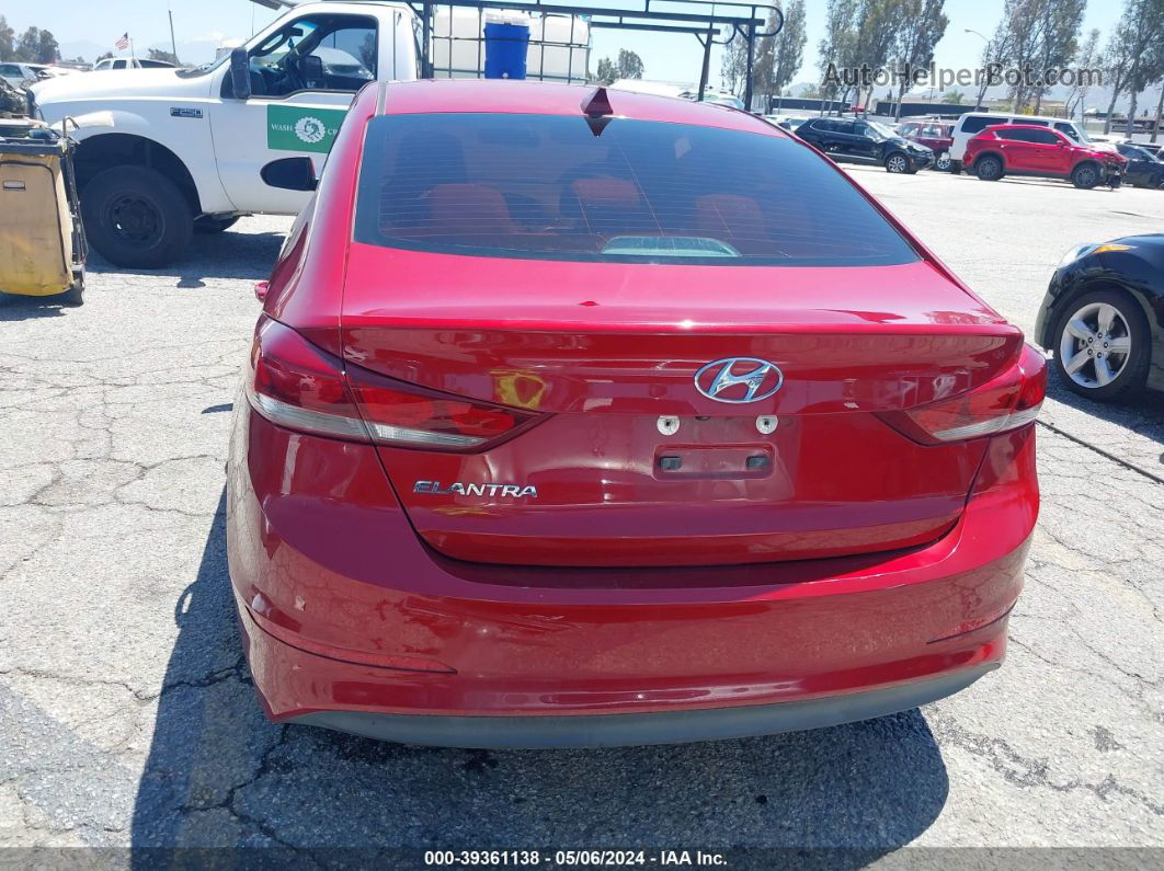 2018 Hyundai Elantra Sel Красный vin: KMHD84LF9JU697840