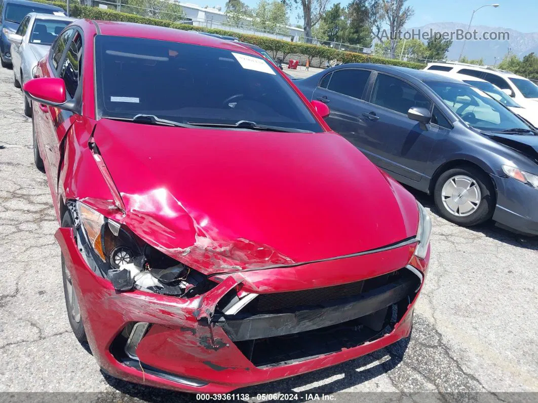 2018 Hyundai Elantra Sel Red vin: KMHD84LF9JU697840