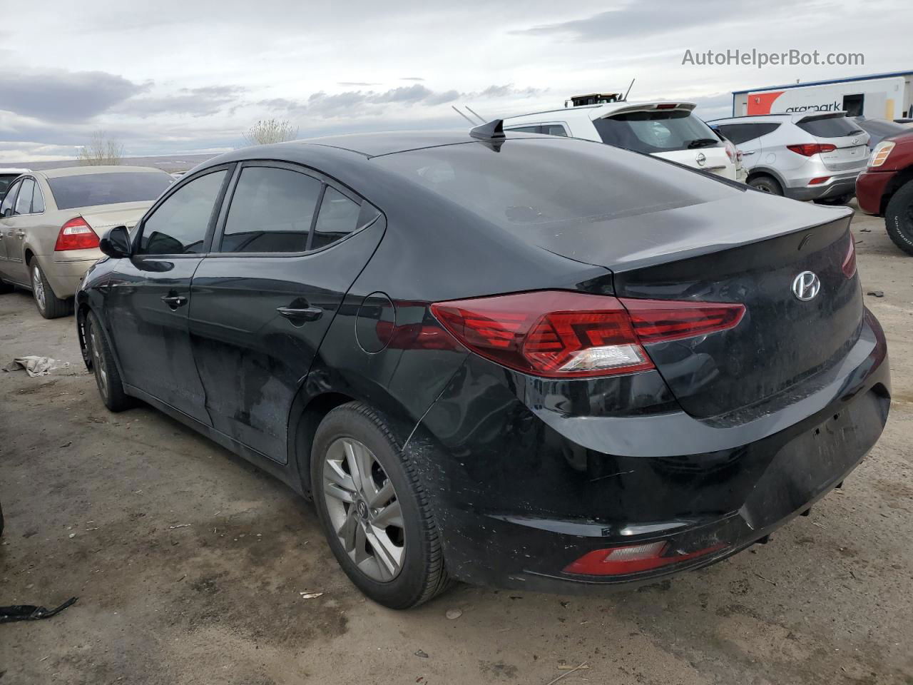 2019 Hyundai Elantra Sel Black vin: KMHD84LF9KU798684