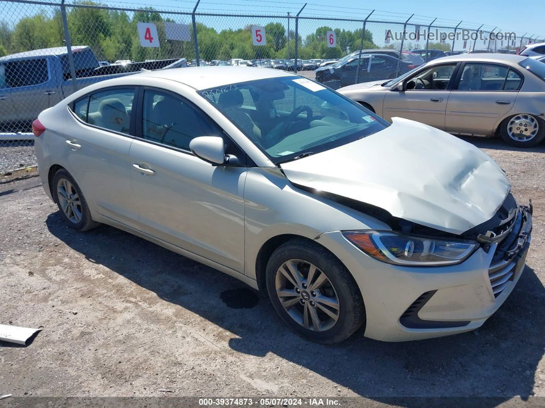 2017 Hyundai Elantra Se Бежевый vin: KMHD84LFXHU065097