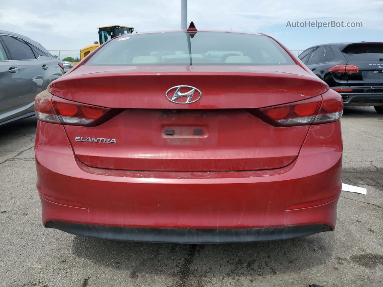 2017 Hyundai Elantra Se Red vin: KMHD84LFXHU188270