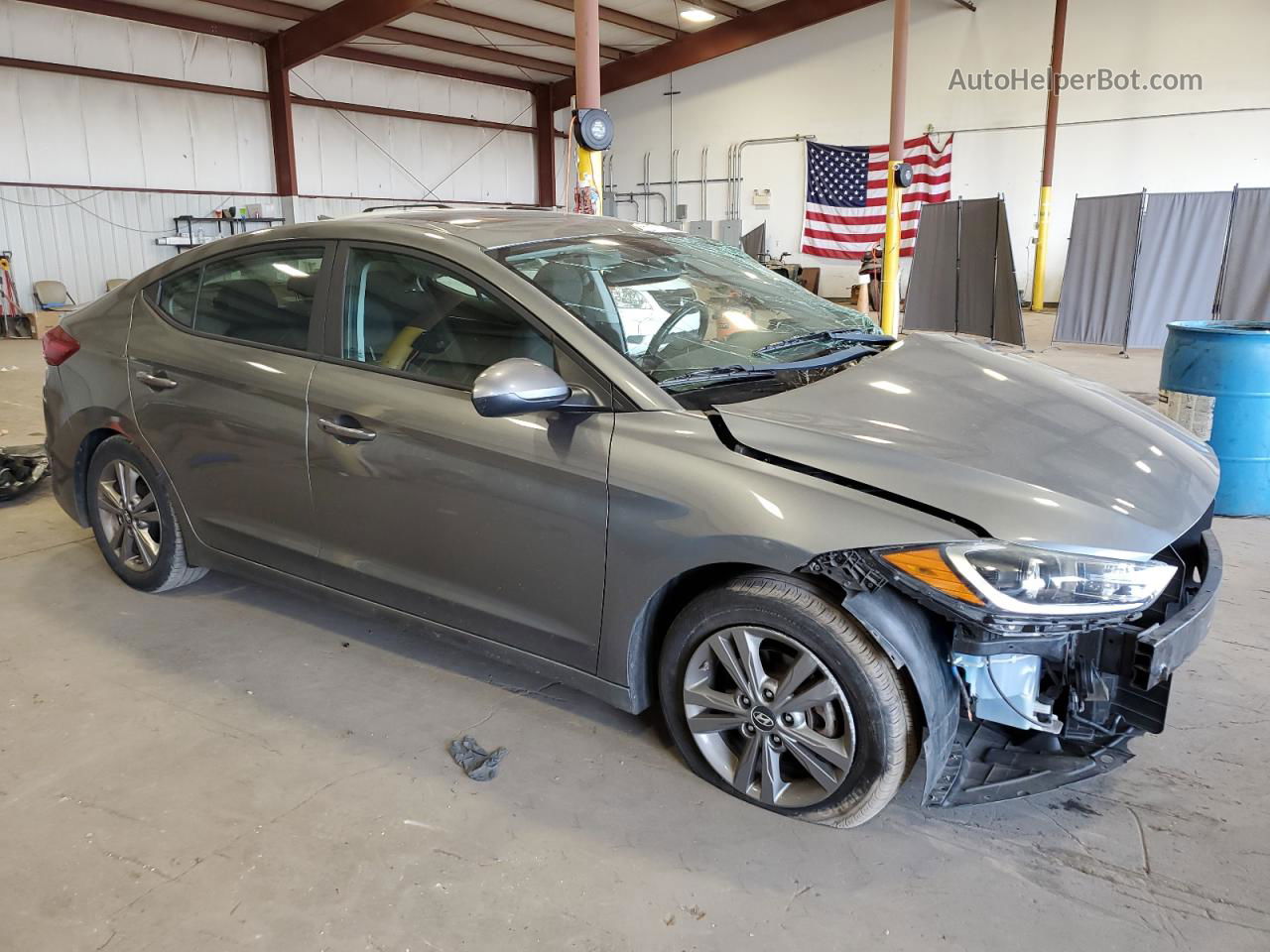 2017 Hyundai Elantra Se Silver vin: KMHD84LFXHU244210