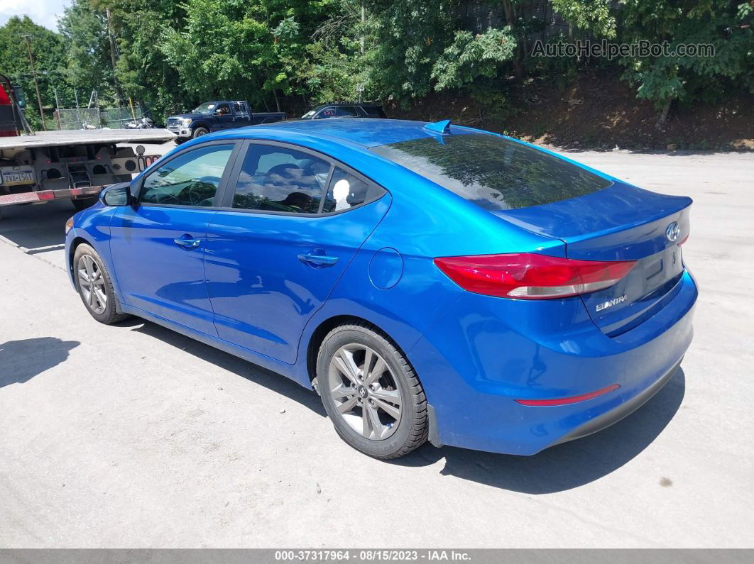 2017 Hyundai Elantra Value Edition Синий vin: KMHD84LFXHU274565