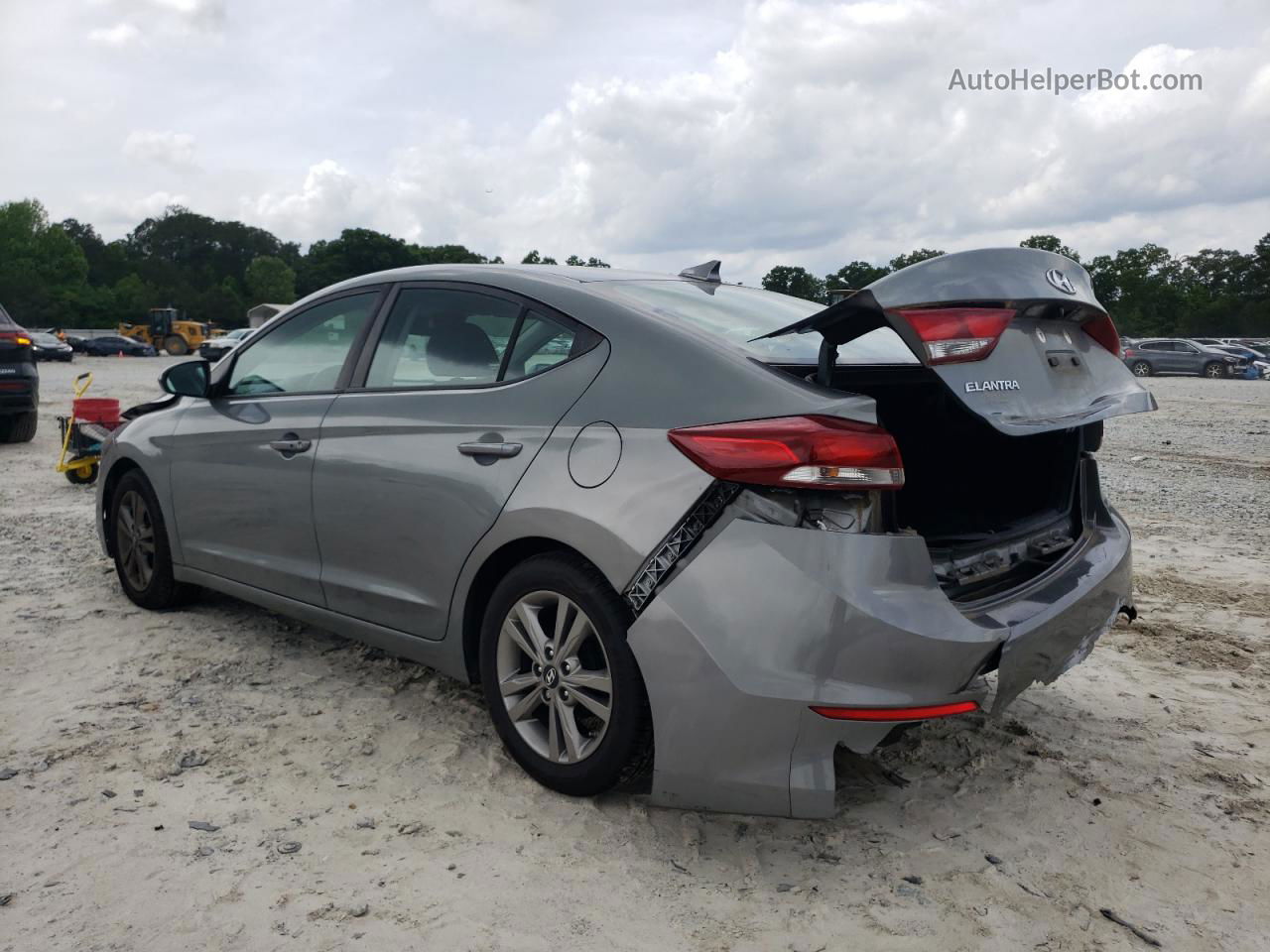 2017 Hyundai Elantra Se Gray vin: KMHD84LFXHU291091