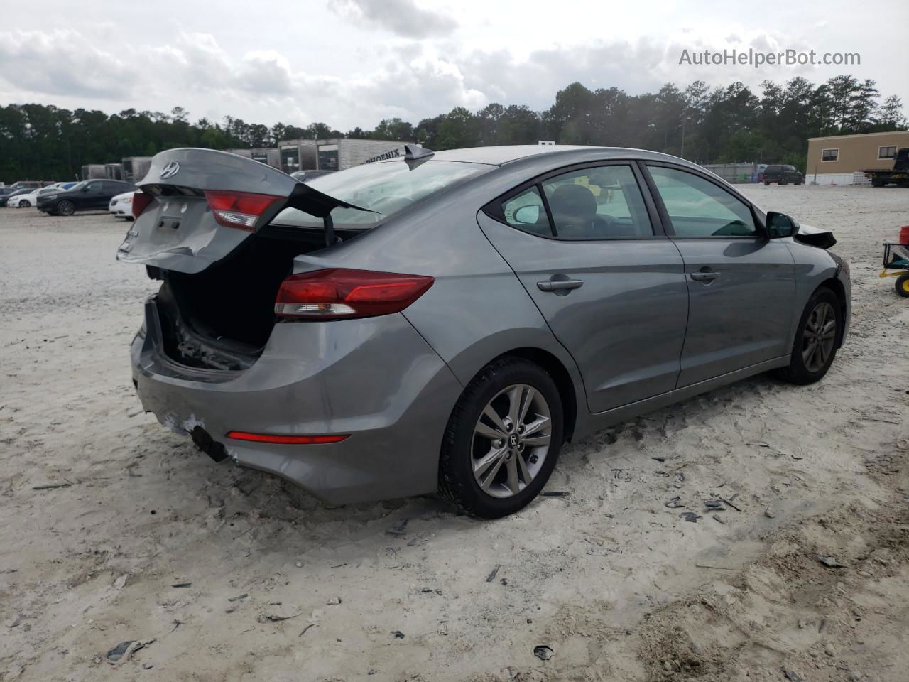 2017 Hyundai Elantra Se Gray vin: KMHD84LFXHU291091