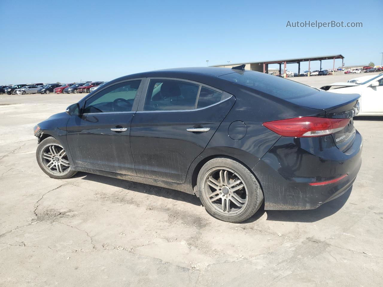 2017 Hyundai Elantra Se Черный vin: KMHD84LFXHU355114