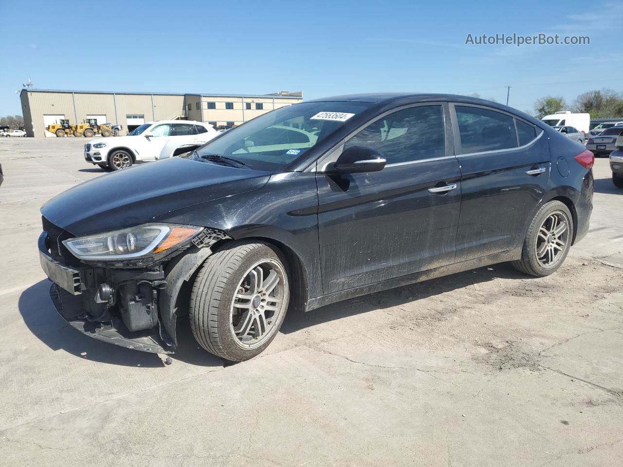 2017 Hyundai Elantra Se Black vin: KMHD84LFXHU355114