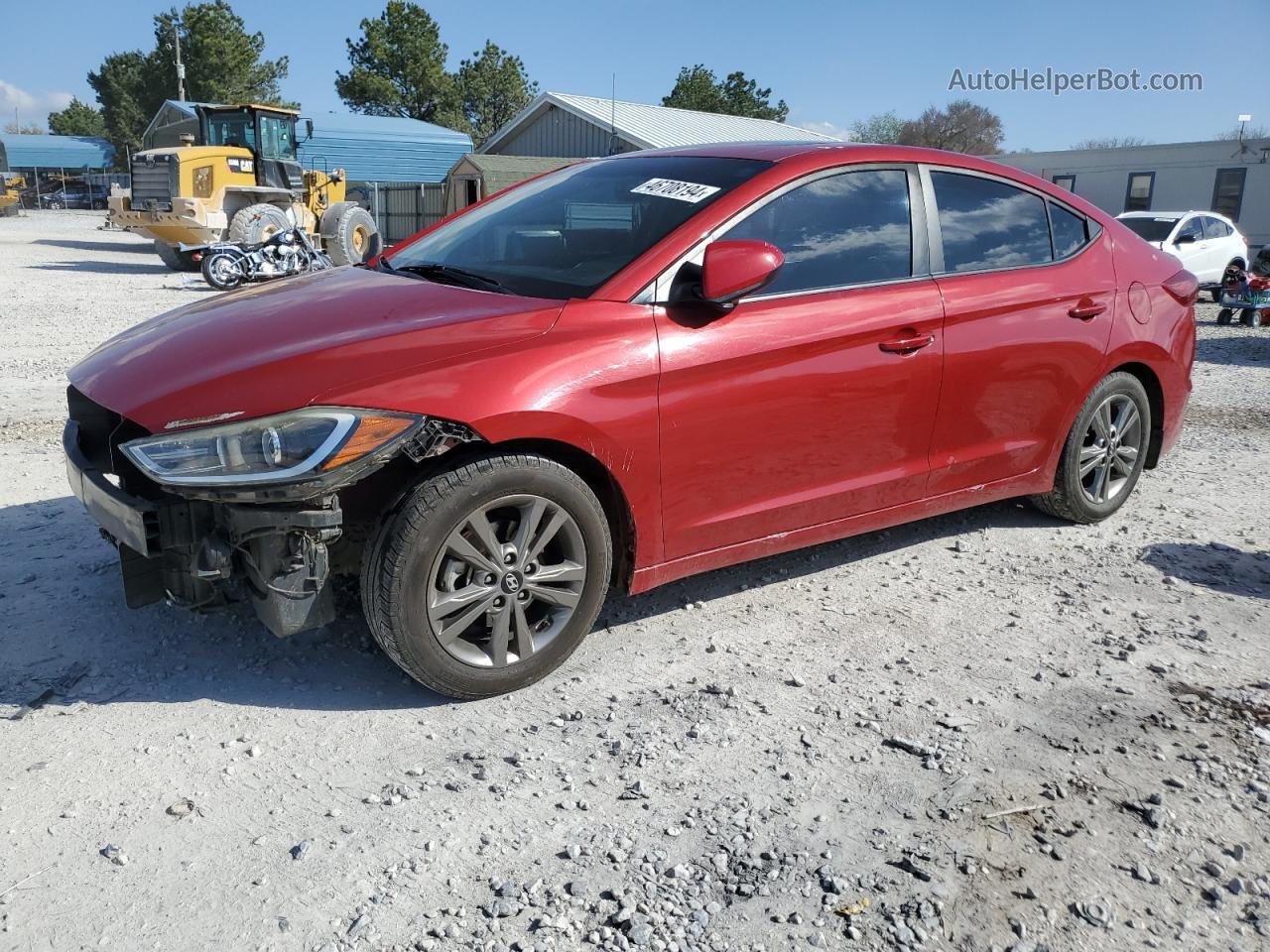 2017 Hyundai Elantra Se Красный vin: KMHD84LFXHU398187