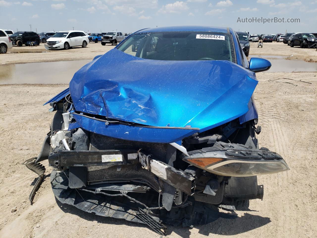 2018 Hyundai Elantra Sel Синий vin: KMHD84LFXJU452741