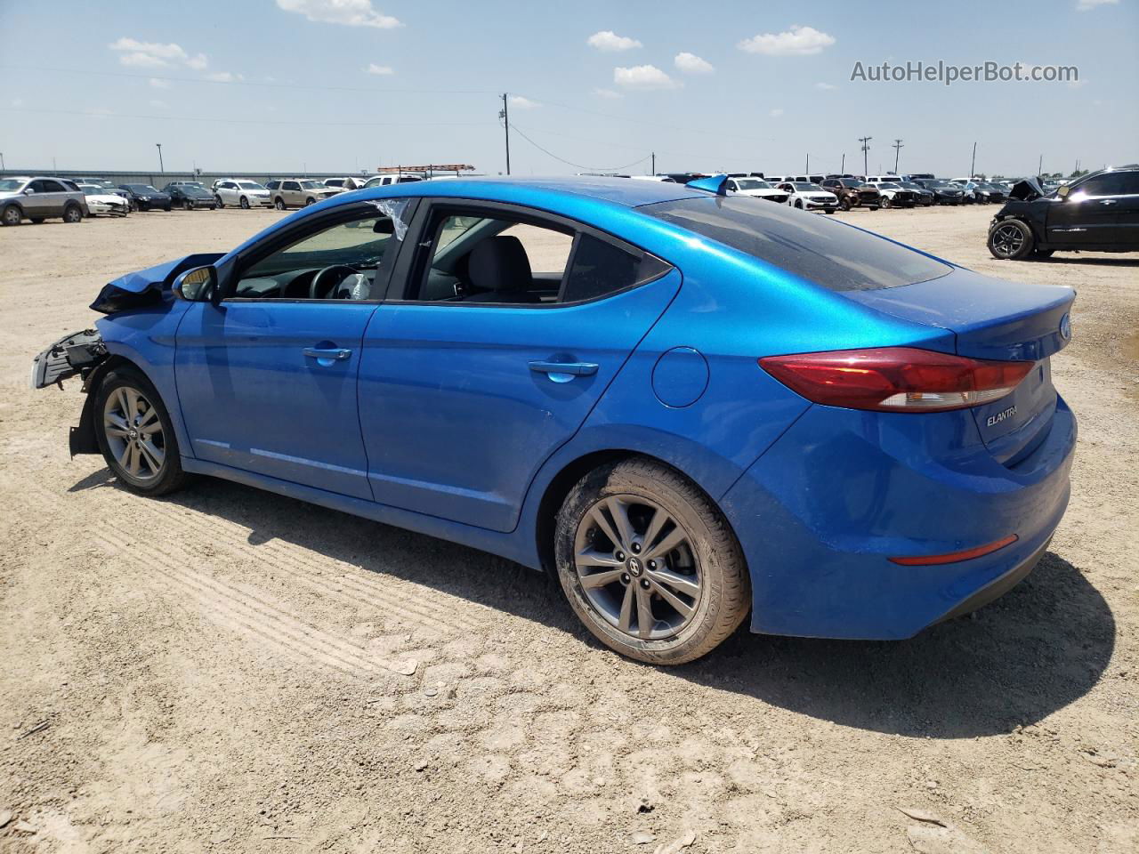 2018 Hyundai Elantra Sel Blue vin: KMHD84LFXJU452741