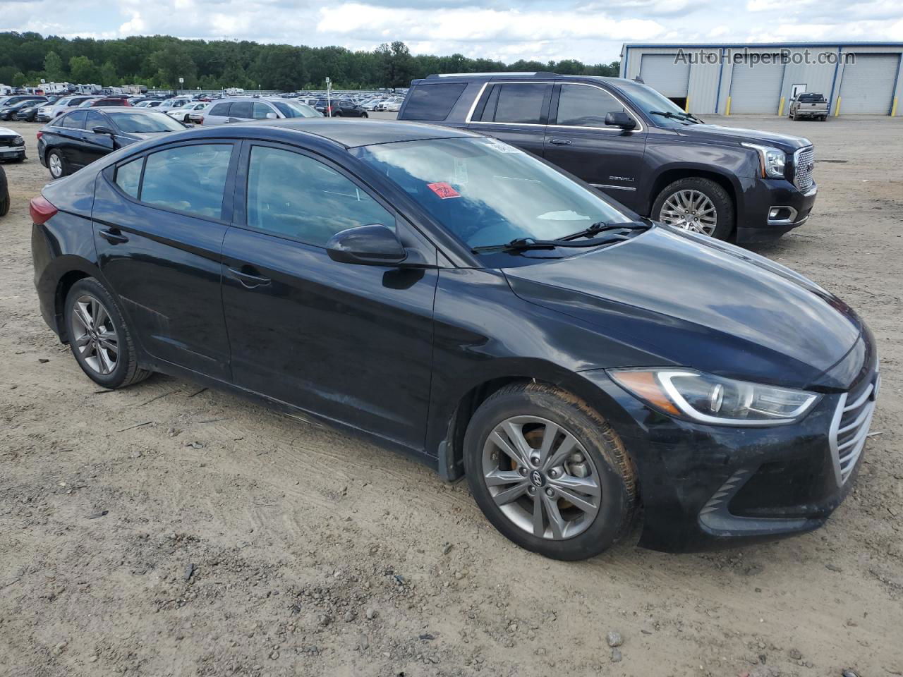 2018 Hyundai Elantra Sel Black vin: KMHD84LFXJU646220