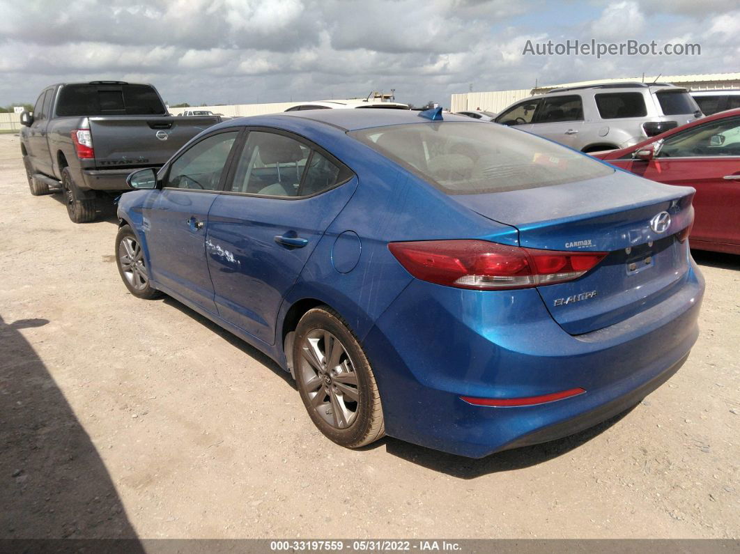 2018 Hyundai Elantra Sel Blue vin: KMHD84LFXJU648601