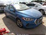 2018 Hyundai Elantra Sel Blue vin: KMHD84LFXJU648601