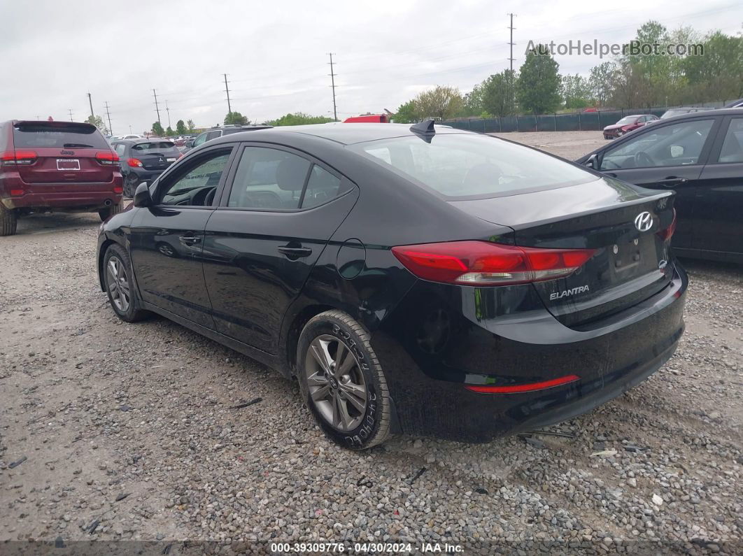 2018 Hyundai Elantra Sel Black vin: KMHD84LFXJU705945