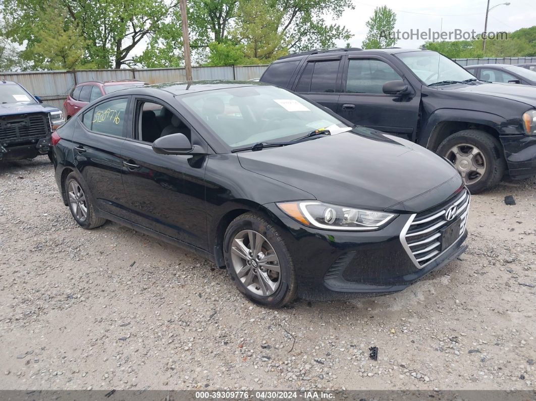 2018 Hyundai Elantra Sel Black vin: KMHD84LFXJU705945