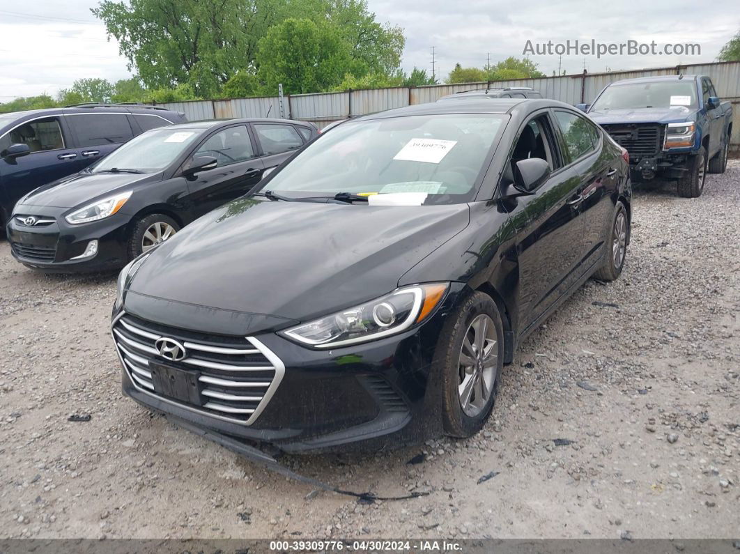 2018 Hyundai Elantra Sel Black vin: KMHD84LFXJU705945