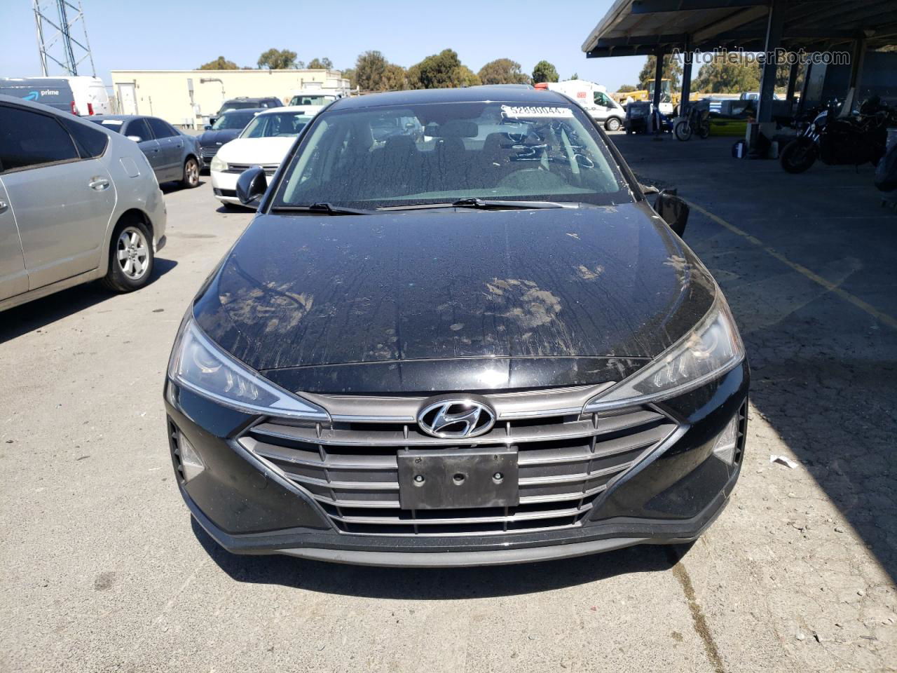 2019 Hyundai Elantra Sel Черный vin: KMHD84LFXKU734587