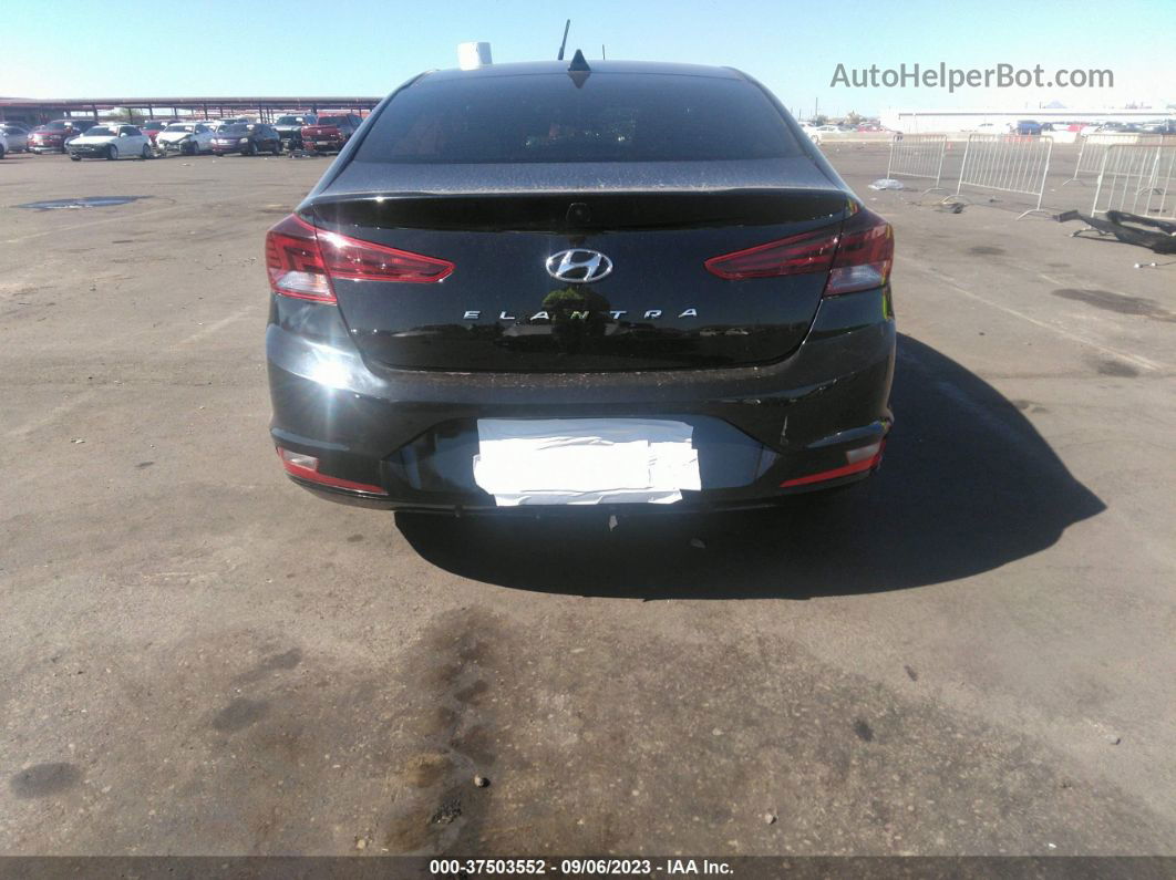 2019 Hyundai Elantra Sel Black vin: KMHD84LFXKU734721