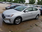 2019 Hyundai Elantra Sel Silver vin: KMHD84LFXKU781649