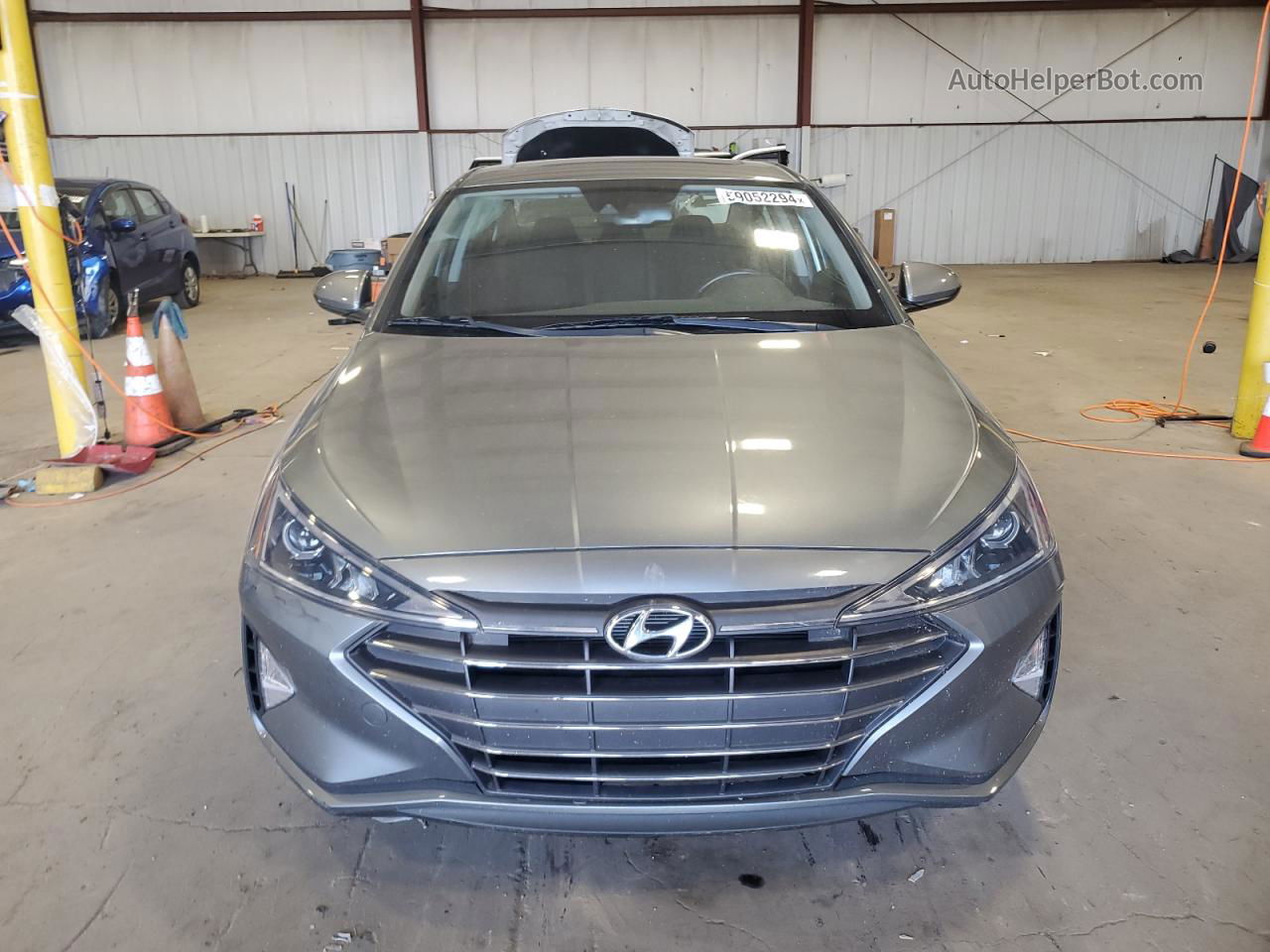 2019 Hyundai Elantra Sel Gray vin: KMHD84LFXKU784650