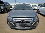 2019 Hyundai Elantra Sel Gray vin: KMHD84LFXKU796376