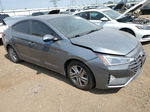 2019 Hyundai Elantra Sel Gray vin: KMHD84LFXKU796376