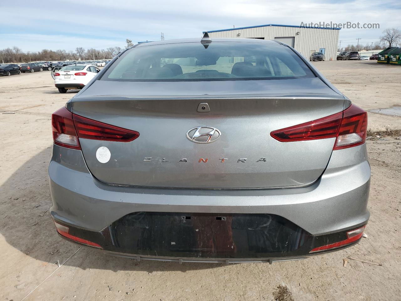 2019 Hyundai Elantra Sel Gray vin: KMHD84LFXKU809241