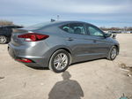 2019 Hyundai Elantra Sel Gray vin: KMHD84LFXKU809241